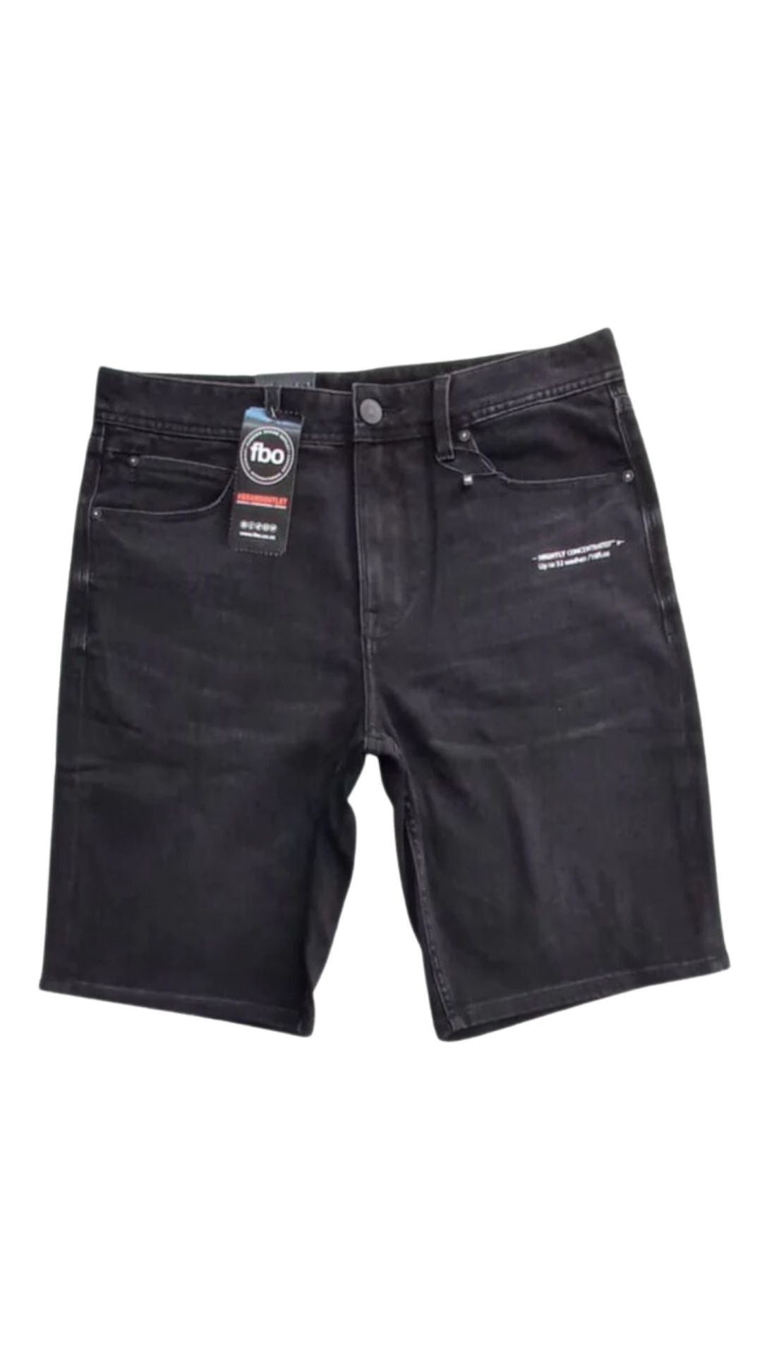 PRINTED DENIM SHORT sold by FBO