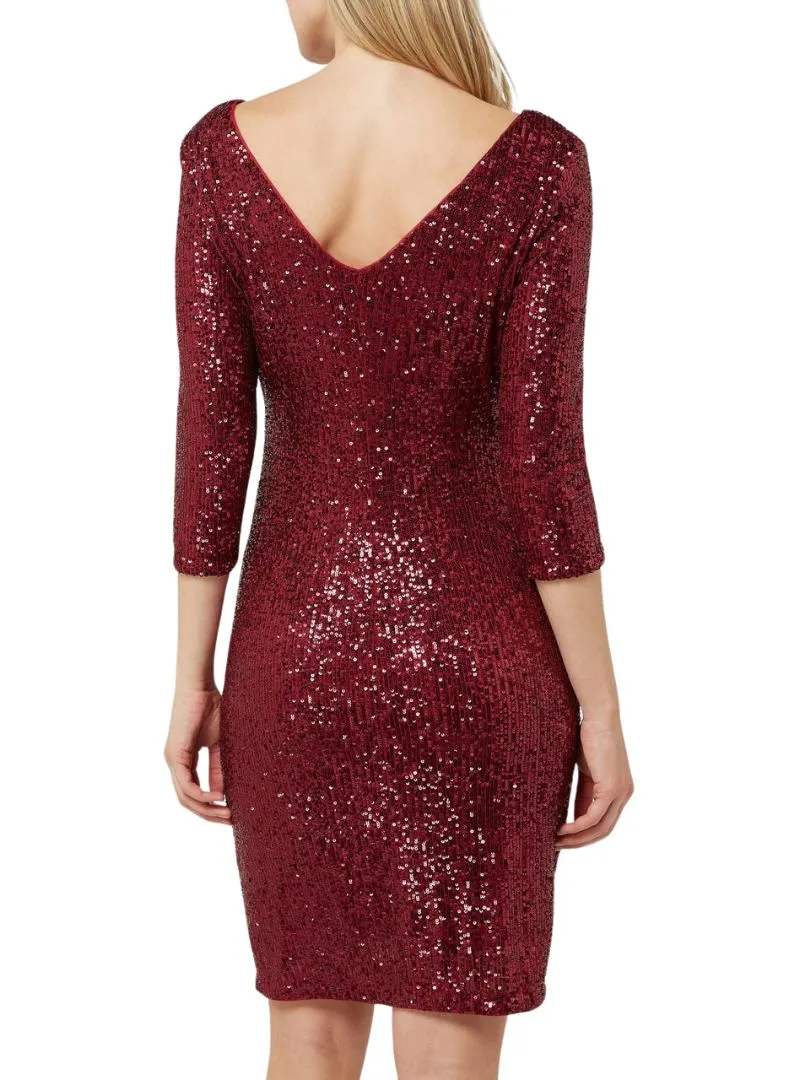 RUCHED FITTED SEQUIN DRESS sold by FBO product image thumbnail 2