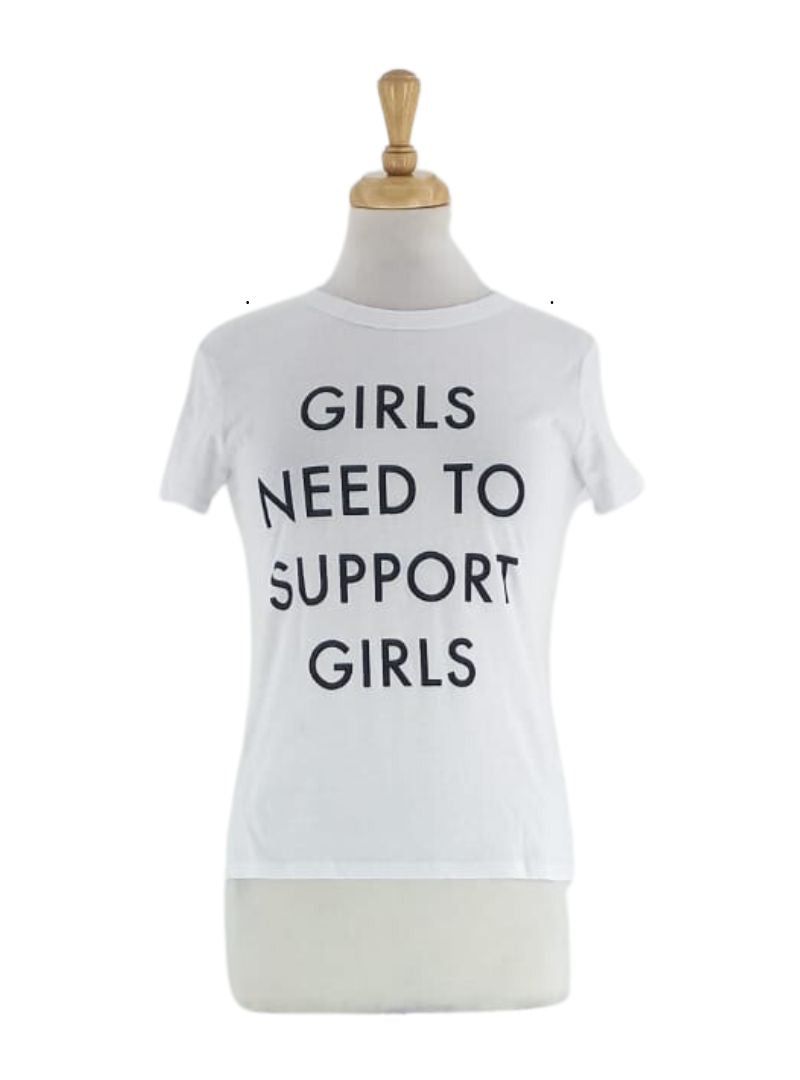 BASIC PRINT TSHIRT "GIRLS NEED TO SUPPORT GIRLS" sold by FBO