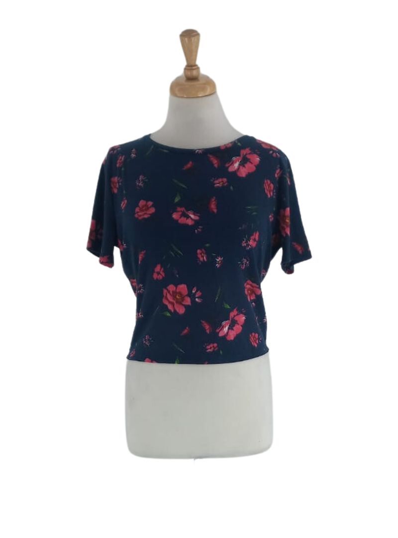 RIBBED FLORAL TEE sold by FBO
