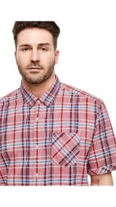 SHORT SLEEVE CHECK SHIRT sold by FBO
