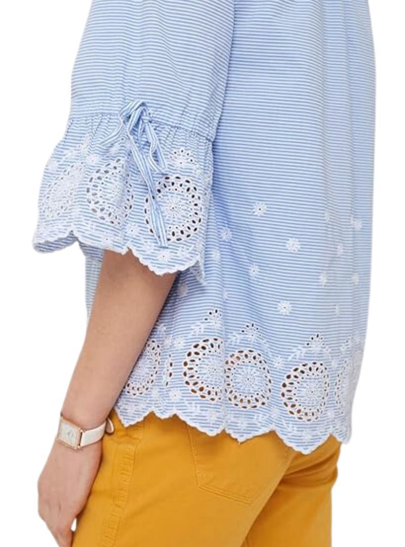 STRIPED FLARE SLEEVE BLOUSE sold by FBO product image thumbnail 2