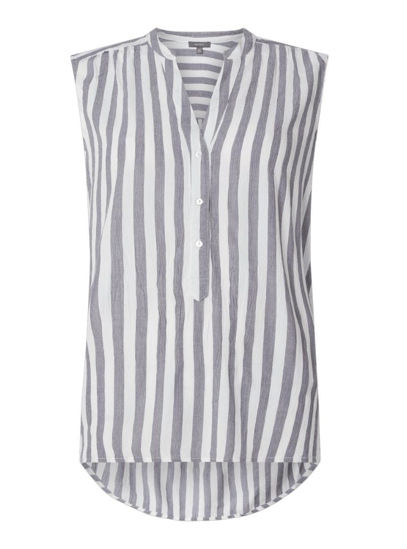 BUTTON STRIPED BLOUSE sold by FBO