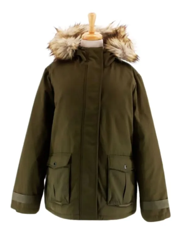 FAUX FUR HOODED JACKET sold by FBO