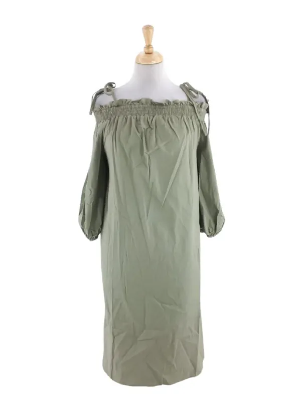 OFF THE SHOULDER TIE DRESS sold by FBO