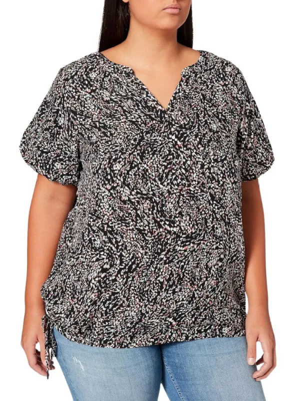 PRINTED V NECK BLOUSE sold by FBO