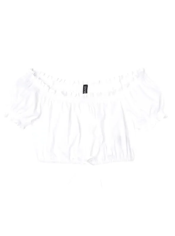 PUFF SLEEVE CROPPED TOP sold by FBO