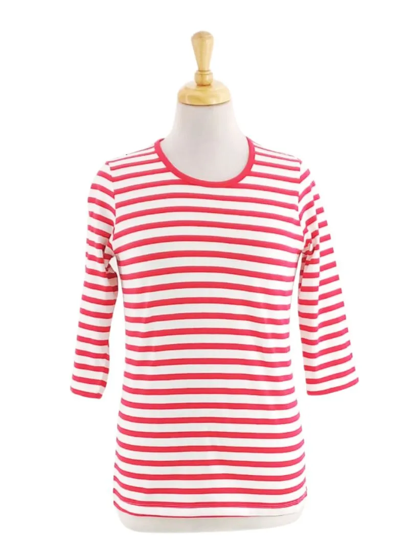 STRIPED SLEEVE TOP sold by FBO