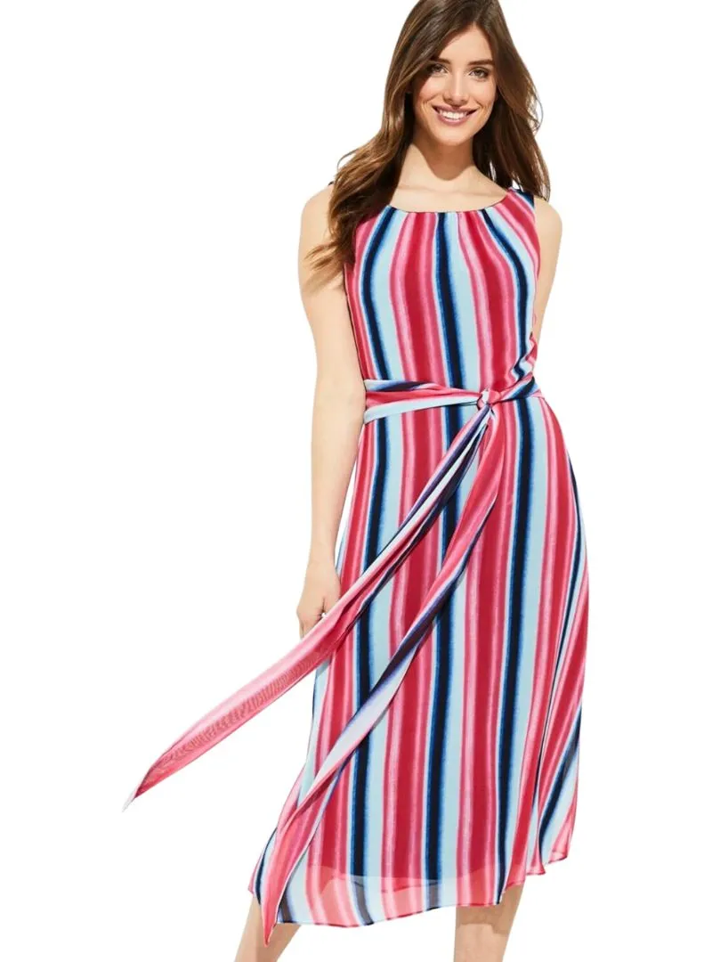 STRIPED DETAILED MIDI DRESS sold by FBO
