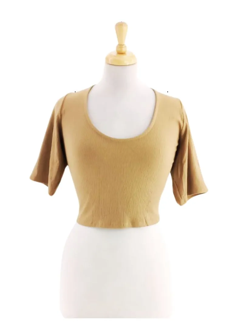 RIBBED CROP TOP sold by FBO
