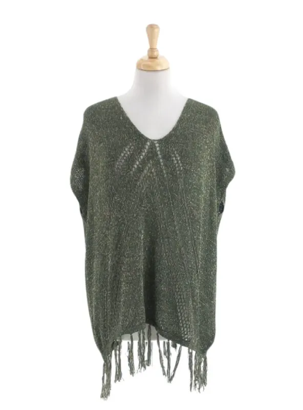 TASSLE DETAILED KNIT TOP sold by FBO