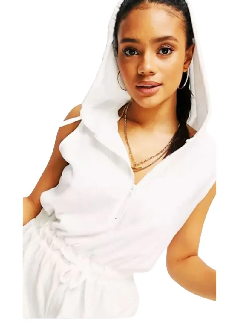 TOWELLED ZIP DOWN PLAYSUIT sold by FBO product image thumbnail 3