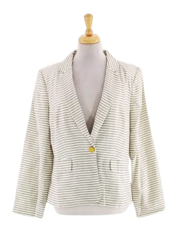 STRIPED CASUAL BLAZER sold by FBO