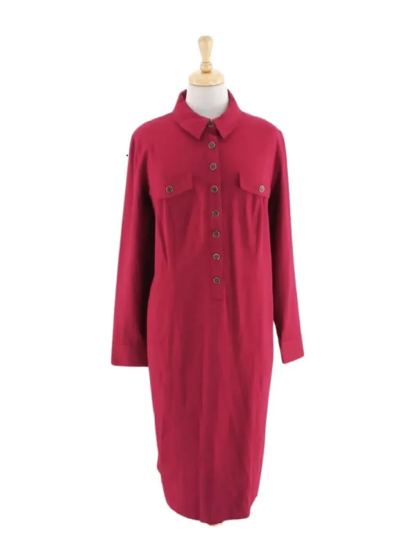 BUTTONED LONG SLEEVE DRESS sold by FBO