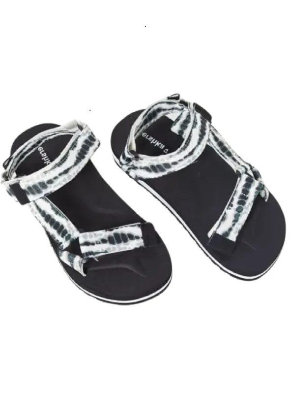 DETAIL VELCRO SANDALS WITH TIE DYE PRINT sold by FBO