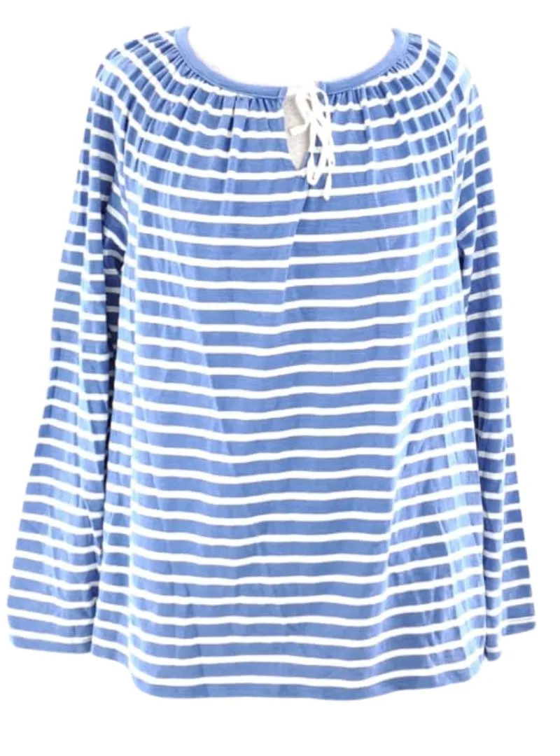 STRIPED LONG SLEEVE TOP sold by FBO