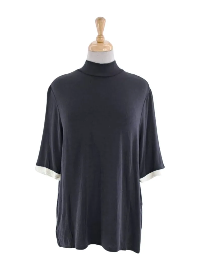 MOCK NECK KNIT TOP sold by FBO