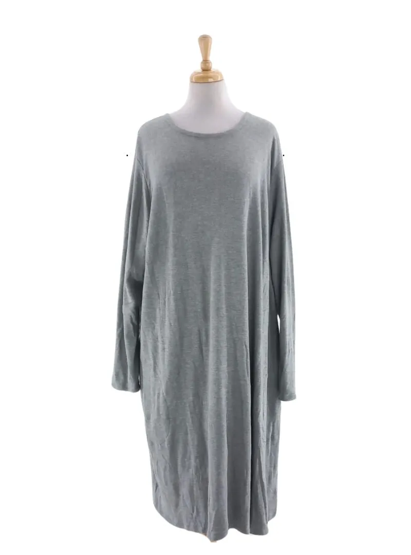 RELAXED LONG SLEEVE KNIT DRESS sold by FBO