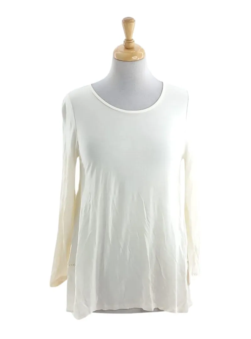 BASIC CUT OUT DETAIL LONG SLEEVE TOP sold by FBO