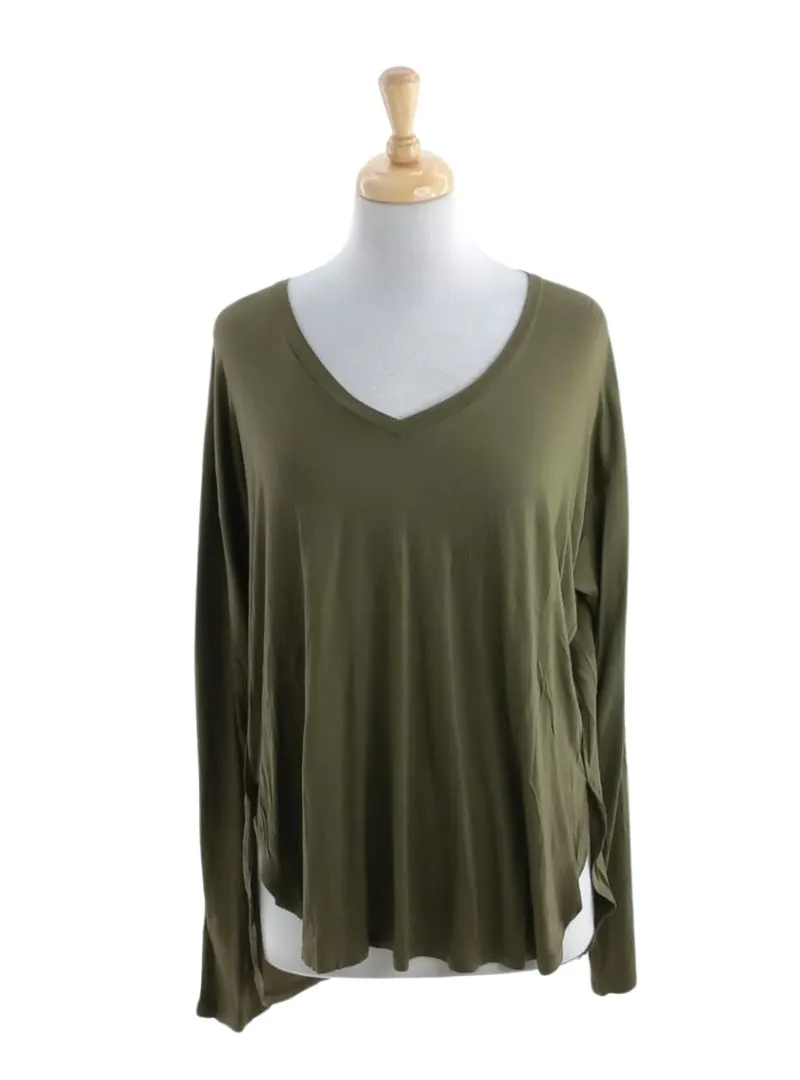 V-NECK LONG SLEEVE TSHIRT sold by FBO