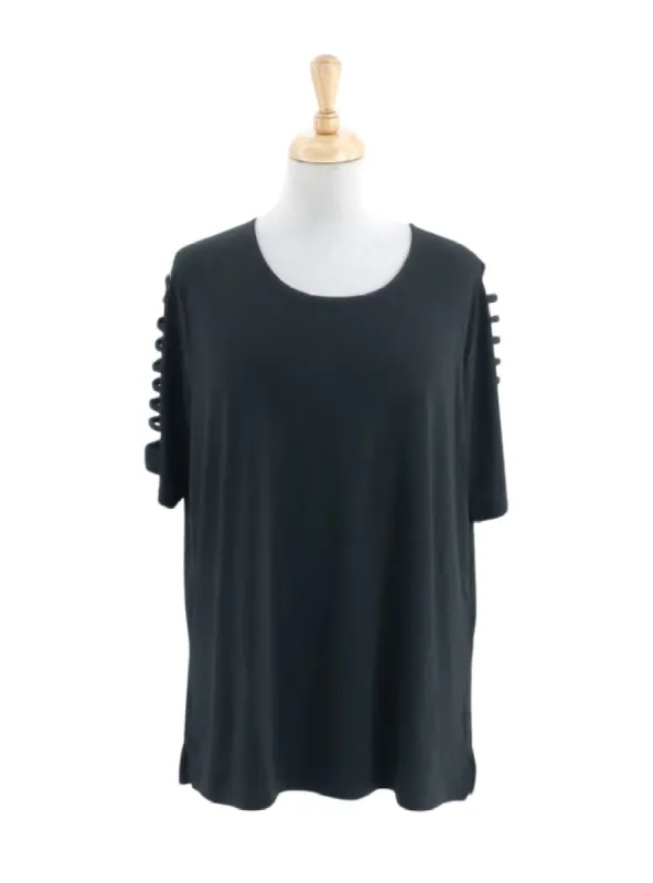 CUT OUT SLEEVE DETAILED BLOUSE sold by FBO