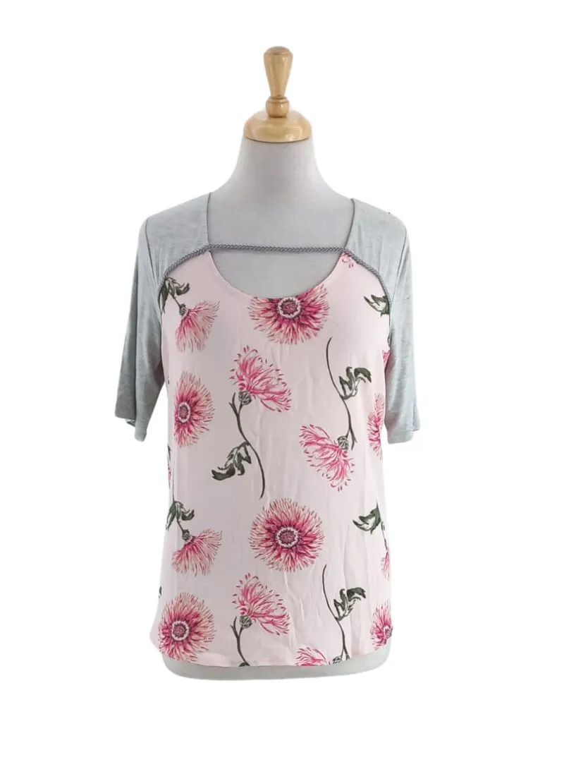 FLORAL DETAILED COMBO TOP sold by FBO