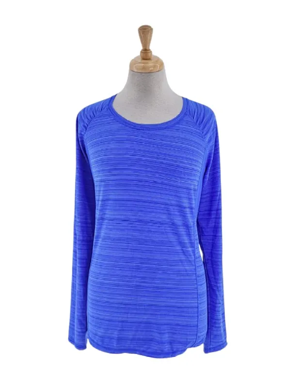 STRIPED LONG SLEEVE ACTIVE TEE sold by FBO