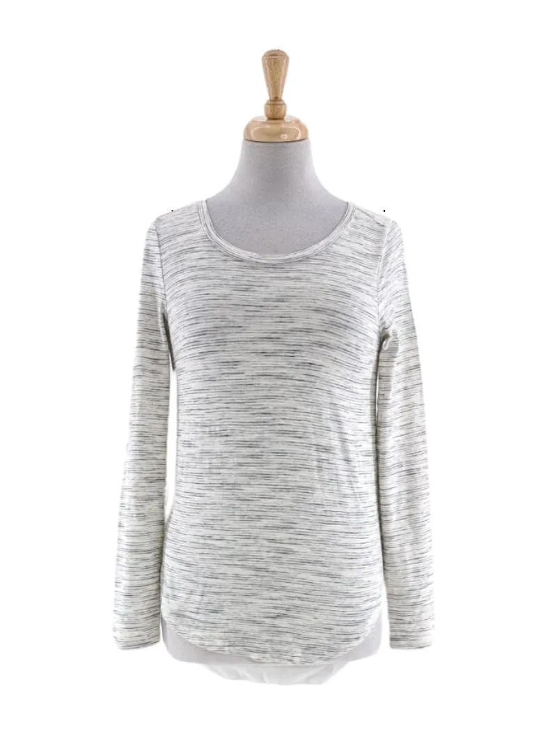 STRIPED LONG SLEEVE TEE sold by FBO
