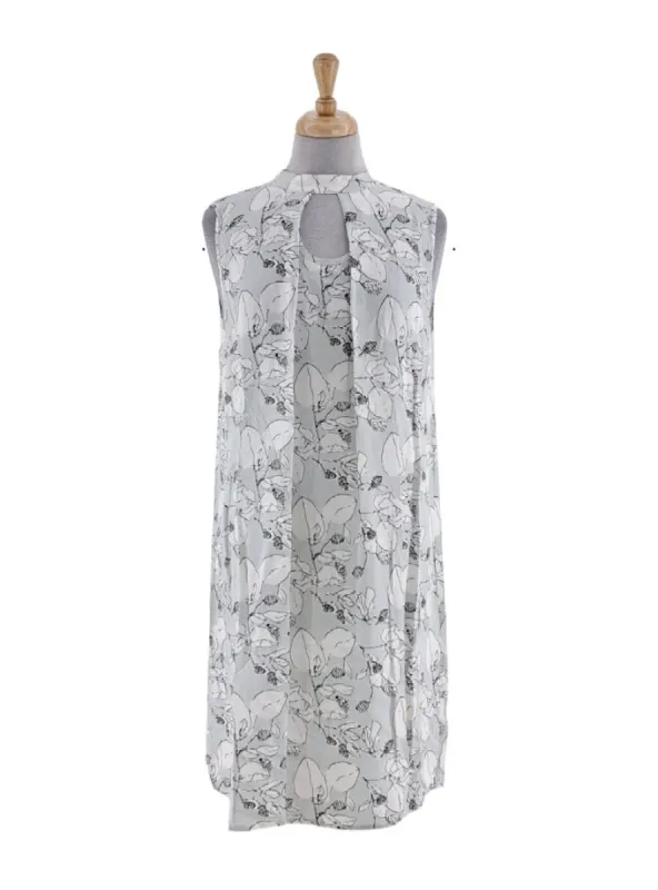 DETAILED SLEEVELESS DRESS sold by FBO