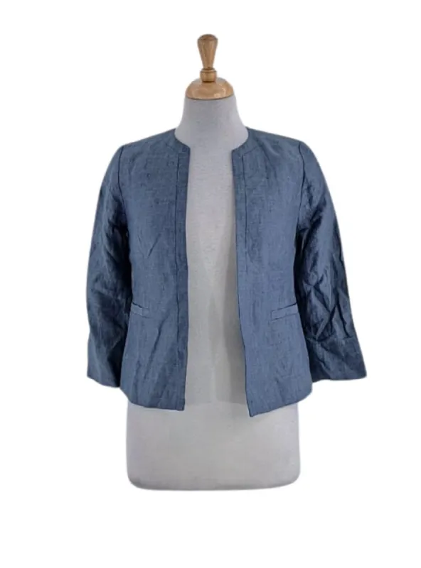 BASIC ROUND NECK MOCK POCKET JACKET sold by FBO