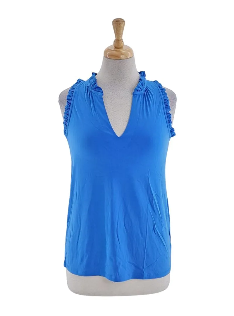 FRILL SLEEVELESS BLOUSE sold by FBO