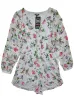 FLORAL ZIP UP JUMPSUIT sold by FBO