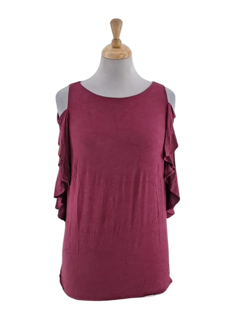 COLD SHOULDER BUTTERFLY TOP sold by FBO