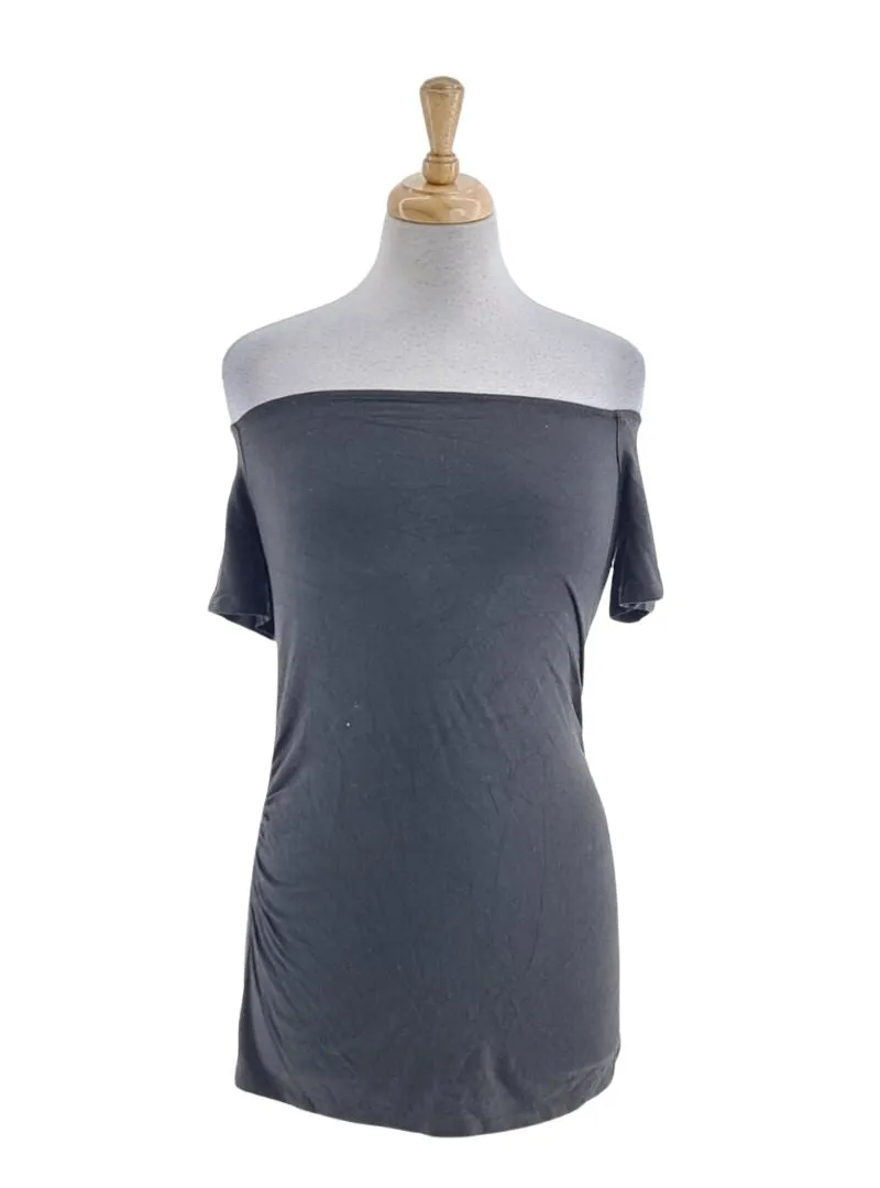 RUCHED OFF THE SHOULDER TOP sold by FBO