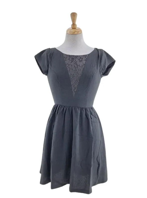 FLORAL LACE FIT AND FLARE DRESS sold by FBO
