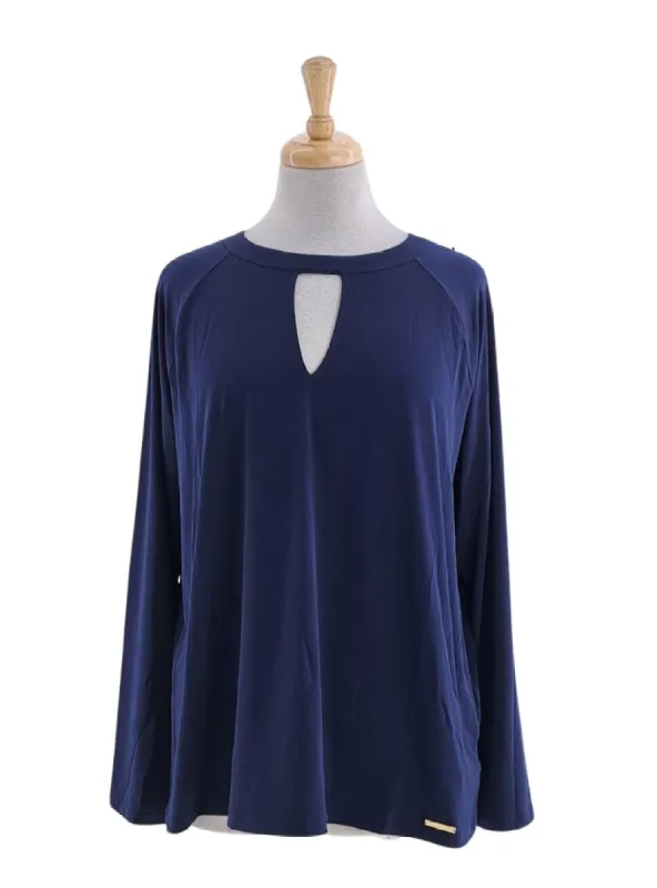 CUT OUT LONG SLEEVE BLOUSE sold by FBO