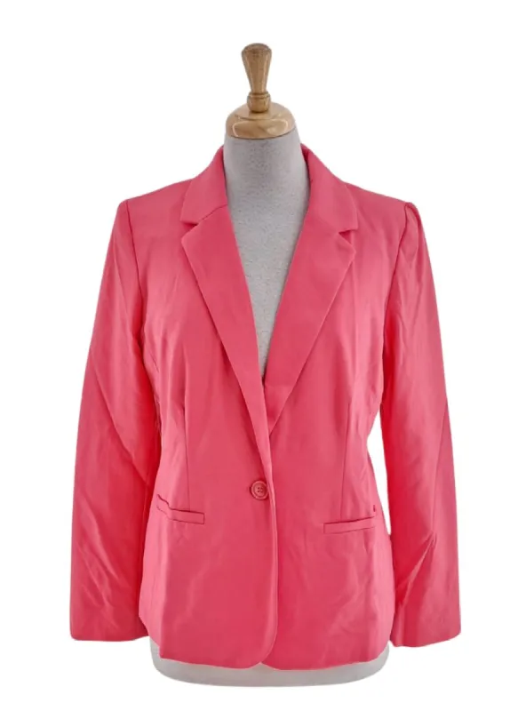 COLOR BLOCK MOCK POCKET BLAZER sold by FBO