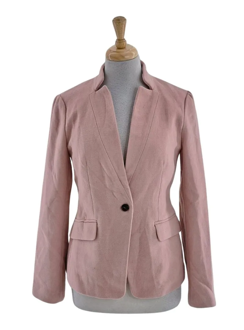 RIB TEXTURED WOOL BLEND JACKET sold by FBO