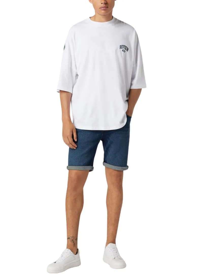 Review Mens Denim Shorts - Blue sold by FBO