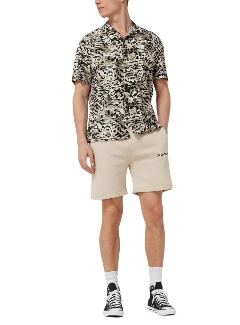 ANIMAL PRINT SHORT SLEEVE SHIRT sold by FBO