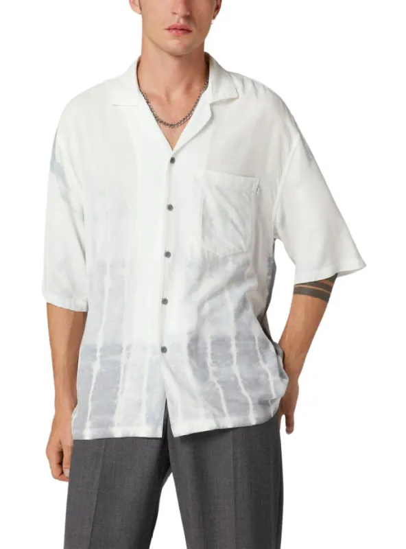 DETAILED CASUAL BUTTON DOWN SHORT SLEEVE SHIRT sold by FBO