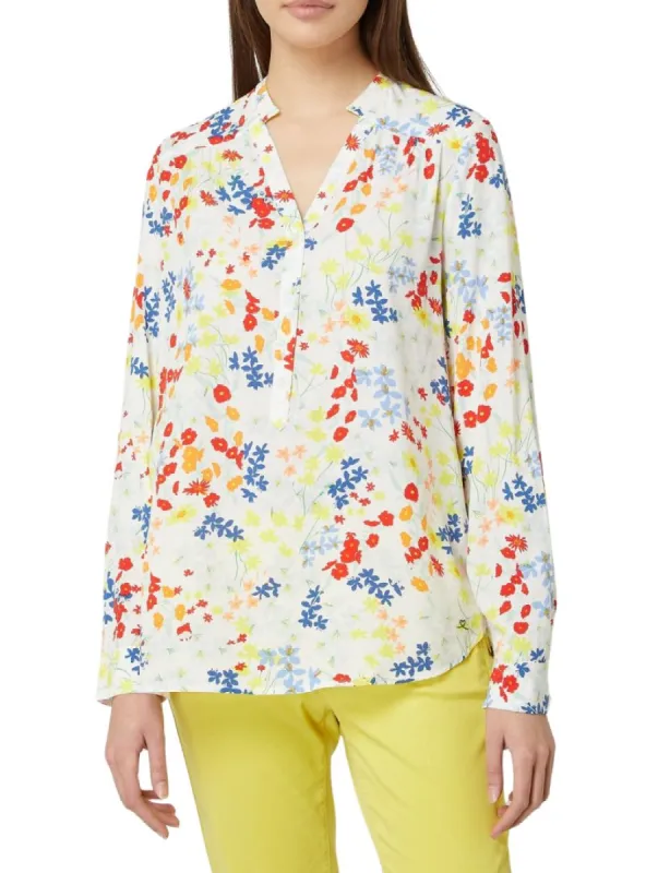 FLORAL BUTTON BLOUSE sold by FBO