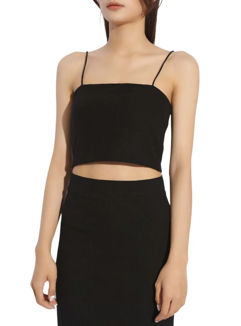 RIB SEAMLESS CAMI CROP TOP sold by FBO product image thumbnail 2