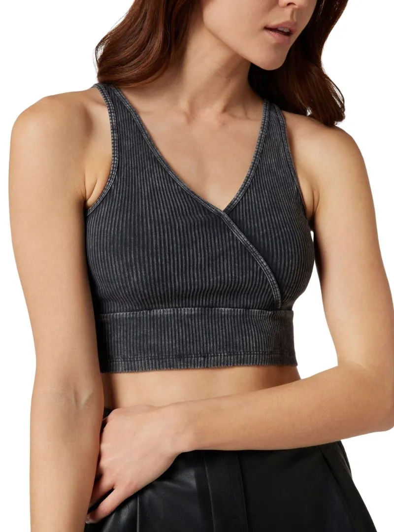 WASHED RIB TEXTURED CROP TOP sold by FBO product image thumbnail 2