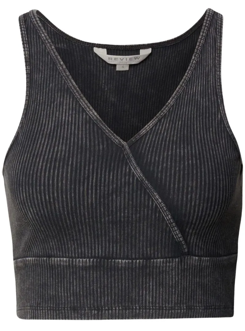 WASHED RIB TEXTURED CROP TOP sold by FBO product image thumbnail 3