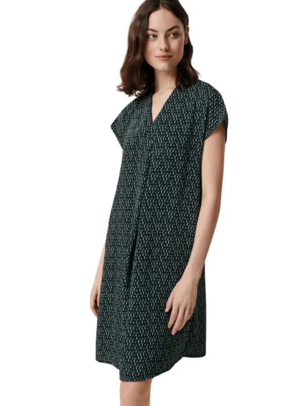 V-NECK DETAILED PATTERN DRESS sold by FBO