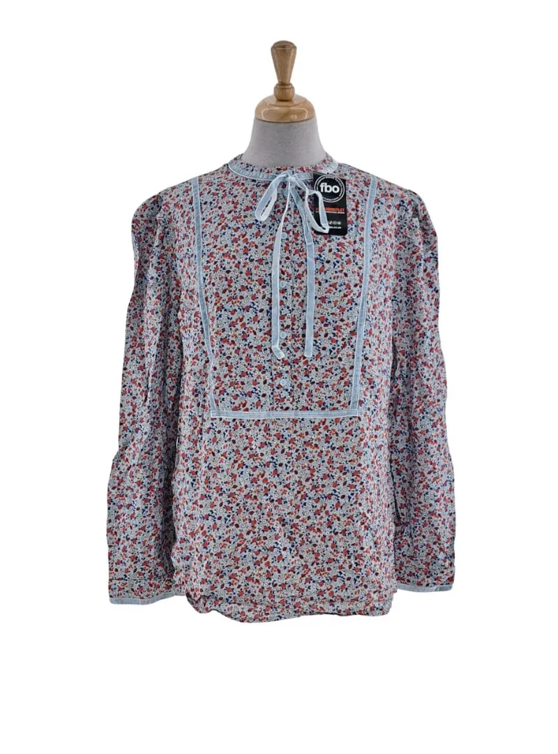 DETAILED FLORAL LONG SLEEVE BLOUSE sold by FBO