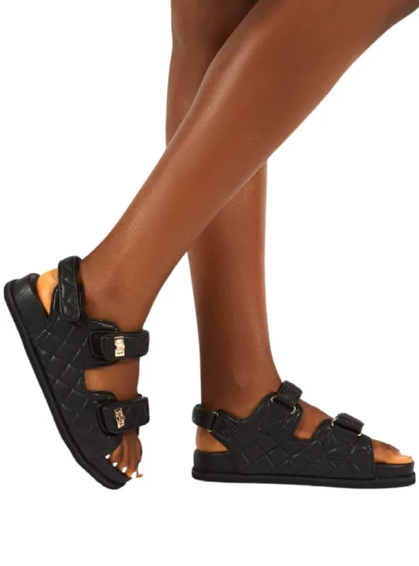 QUILTED DOUBLE STRAP SANDAL sold by FBO