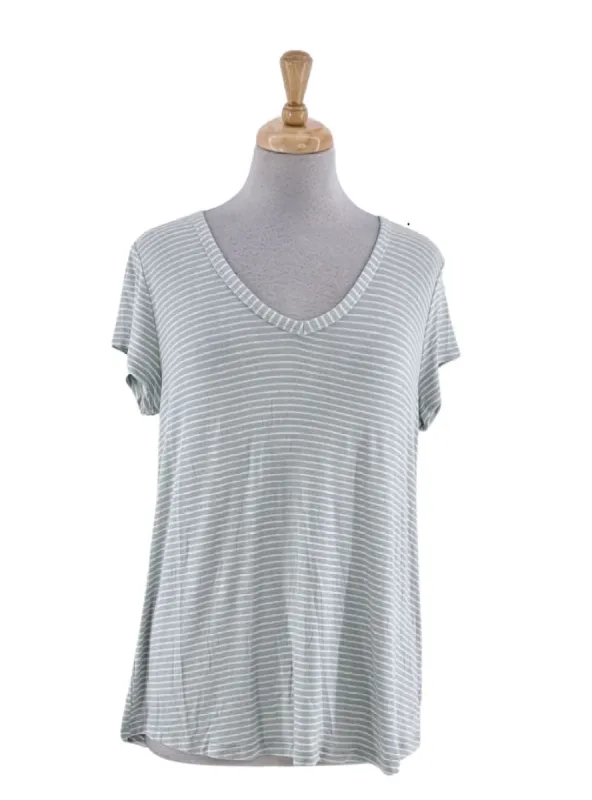 STRIPED LIGHT KNIT TEE sold by FBO
