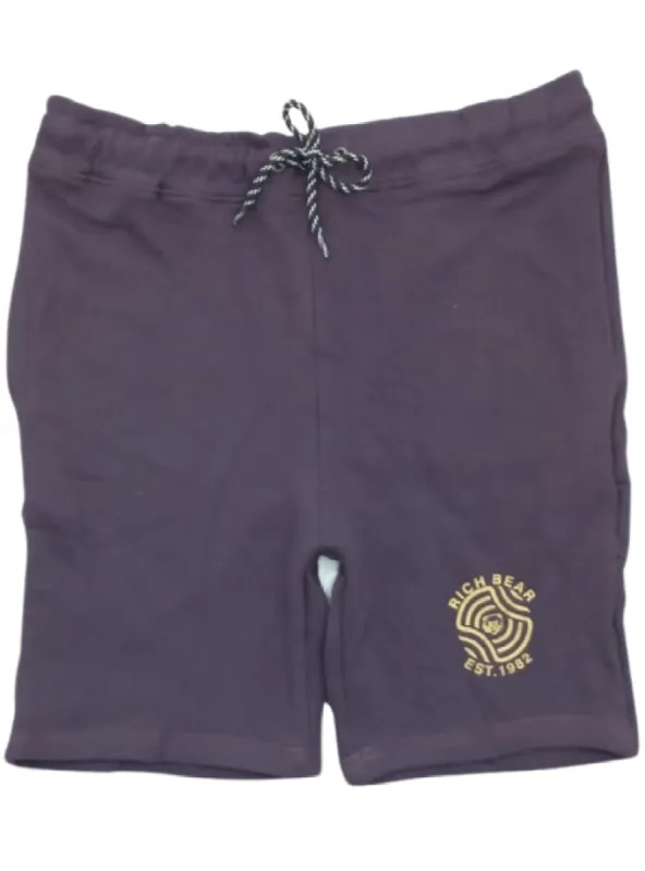 PRINTED LOGO FLEECE TEXTURED SHORTS sold by FBO